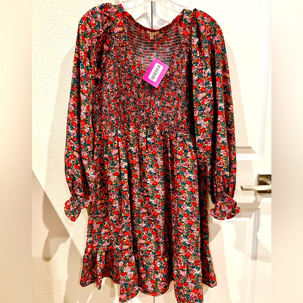 JODIFL Women’s Floral Print Dress - Size L (NWT)